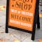 Glitzhome® 24" Halloween Wooden "Candy Shop" Standing Or Hanging Easel Sign